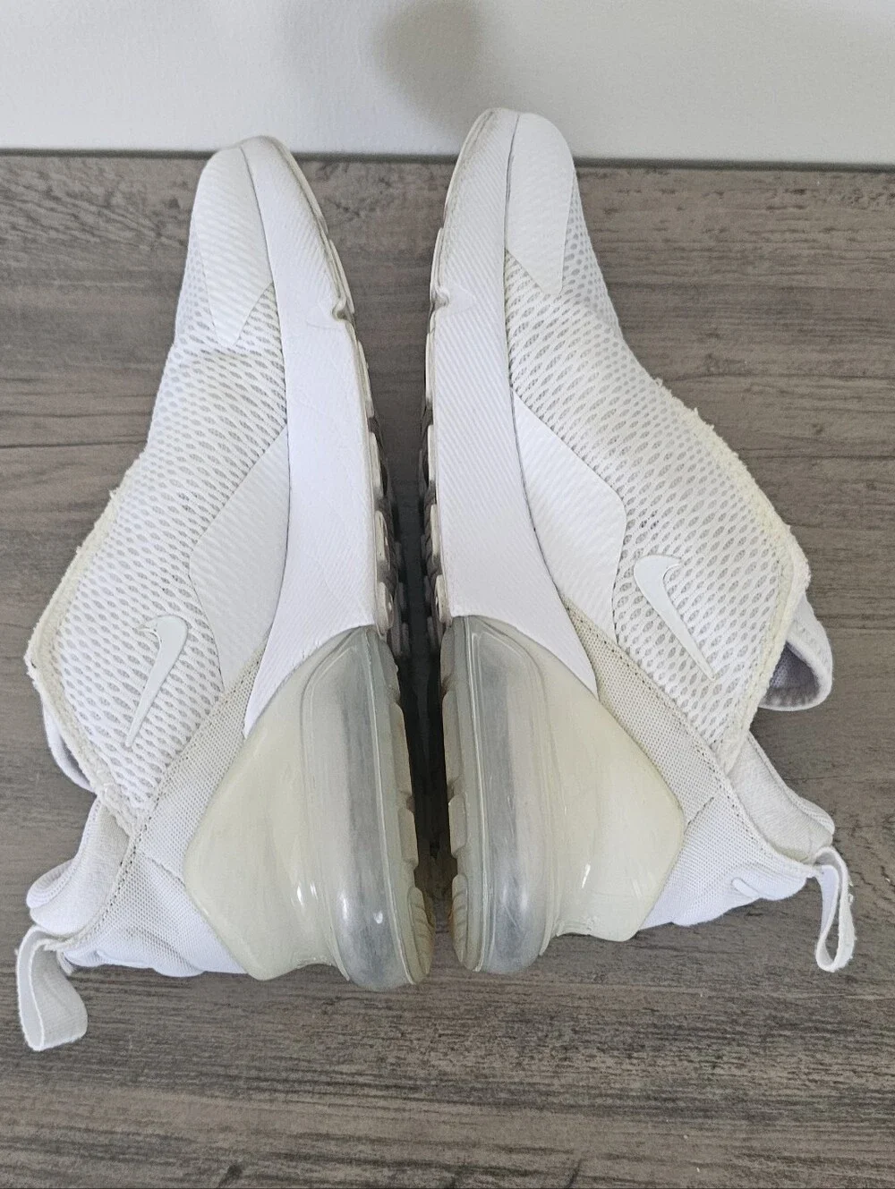 Nike Kids White Mesh Air Max 270 Sneakers Boy Girl Size 3